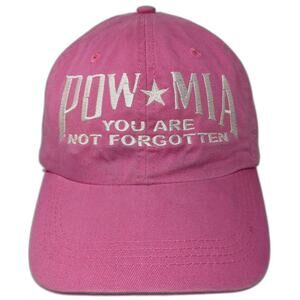 Alternative POW MIA You Are Not Forgotten Hat Pink OSFM Baseball Cap Slideback